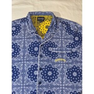 Dogg Supply Shirt Mens XL Blue Crip Bandana Snoop Dogg Y2K Streetwear Hip Hop